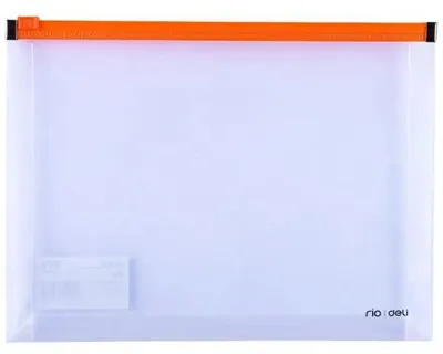 Produktbild von A5-Reißverschlussmappe aus PP, orange, DELI