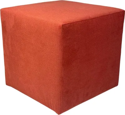 Zdjęcie produktu dla Pufa MAKALU 40x40 cm kwadratowa pluszowy welur do sypialni salonu miękka