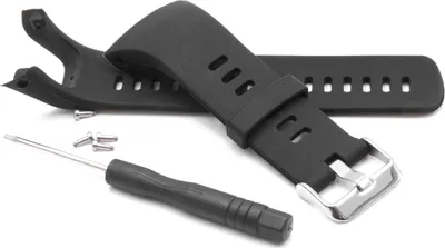 Produktbild von vhbw Ersatz Armband kompatibel mit Suunto Spartan Trainer Wrist HR Fitnessuhr, Smartwatch - 12cm + 9 cm Silikon schwarz
