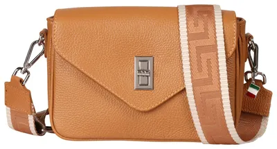 Produktbild von Florence Leder Tasche Damen Umhängetasche hellbraun 5x22x15cm OTF851C4