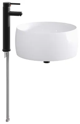 Immagine prodotto di Lavabo da bagno Nero Opaco 38,5 x 38,5 x 16 cm Metallo