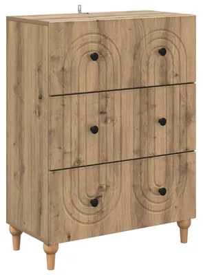 Image de Armoire à tiroirs Chêne artisanal 66 x 34,5 x 90 cm