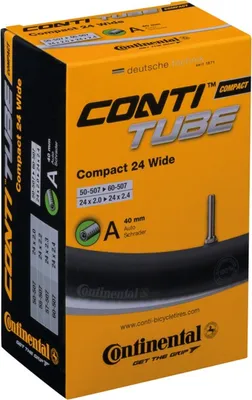 Produktbild von Continental Compact 24, Schrader-Ventil, 24", 50 - 60 mm, 3,4 cm, Schwarz, 200 g
