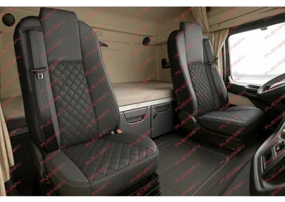 Immagine prodotto di Set completo di 2 coprisedili in Pelle finta per MERCEDES ACTROS MP4 EURO 6 2015–2021 – nero