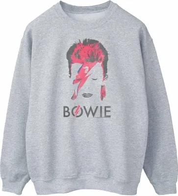 Produktbild von David Bowie - "Aladdin Sane" Sweatshirt für Damen BI48418 (XXL) (Grau)
