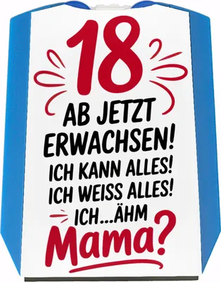 Produktbild von 18 ab jetzt Erwachsen - Mama? Parkscheibe