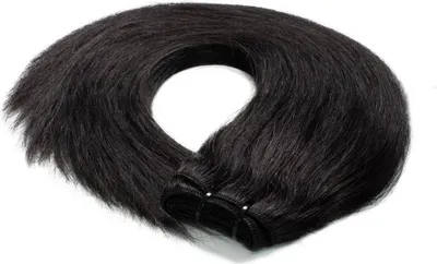 Image de hair2heart premium human hair wands for sewing extensions straight - 60cm 100g 4/0 medium brown