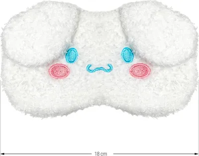 Produktbild von Oblique Unique Schlafmaske flauschiger Hase weiß Schlaf Accessoire Tier Augen Maske Schutz Tiermaske Schlafhilfe für Reisen