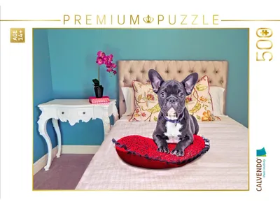 Produktbild von CALVENDO Puzzle Bulldoge | 500 Teile Lege-Größe 48 × 36 cm Foto-Puzzle für Erwachsene