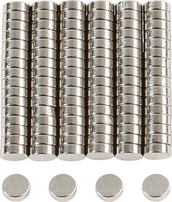 Produktbild von Starke Mini-Magnete – Kleine Magnete – Kleine Magnete – 5/2 mm – 100 Stück – Magnet – Magnete – Kühlschrankmagnete – Starke Magnete – Whiteboard-Magnete – CHPN