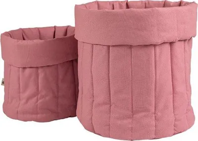 Image de Ensemble de sacs à jouets roses, boîte de rangement pour enfants