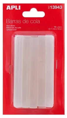 The image shows a retail package of glue sticks.