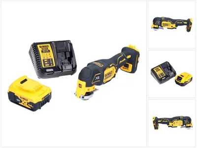 Imagen del producto de Oscilador sin cable DeWalt DCS 356 P1-XJ 18 V sin escobillas + 1x batería 5,0 Ah + cargador + kit de accesorios