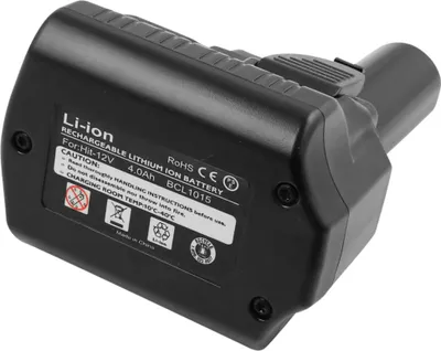Image de Avizar, Li-Ion 12V 4000mAh 48Wh Batterie pour outil Hitachi CR 10DL, Noir