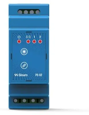 Imagen del producto de Relé para carril DIN PS-02M, marca Tech, controladores