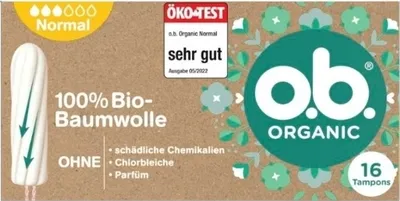 Produktbild von o.b.Organic Bio Tampon normal 16ST