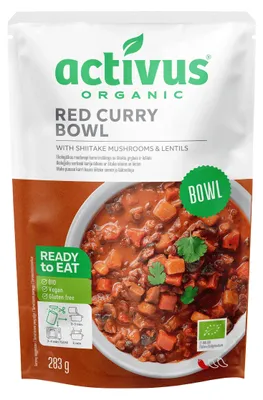 Obrázek produktu pro ActivusVeganské Červené kari s houbami shitake a čočkou (283g), 105045