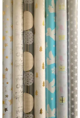Productafbeelding van Christmas mix cadeaupapier - Kerstpapier inpakpapier voor kerst K438 - 300 x 70 cm - 7 rollen
