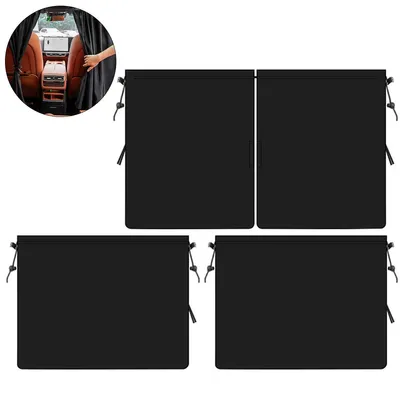 Produktbild von Auto Vorhang Sichtschutz, blickdichte Verdunkelung für Rücksitz & Seitenfenster, abnehmbar, universell passend, ideal für Reisen, Camping & Schlafen im Auto