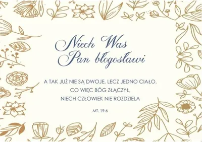 Immagine prodotto di Un biglietto pieghevole per il matrimonio - Che il Signore vi benedica