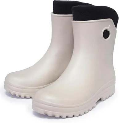 Produktbild von Leichte Gummistiefel Damen EVA gefütterte Garten Regenstiefel Boots Stiefeletten