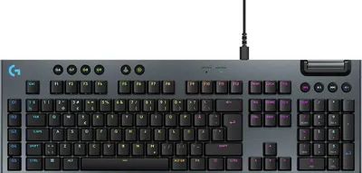 Obrázek produktu pro Logitech G G915 X, Kabel, USB, Mechanický spínač, QWERTY, RGB LED, Černá