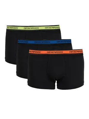 Obrázok produktu pre Emporio Armani Trunk 3 Pack priliehavé boxerky s výrazným pásom s logom monogramu