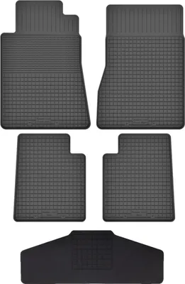 Produktbild von Gummi Fußmatten Set Für: Porsche 924 (1976-1988) Gummimatten Schwarz