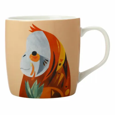 Produktbild von PETE CROMER Becher Orang-Utan, Porzellan, in Geschenkbox