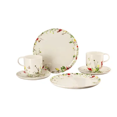 Produktbild von Rosenthal Frühstücks-Set Brillance - Fleurs Sauvages 6-tlg., Bone China, Mehrfarbig, 10530-405101-28598