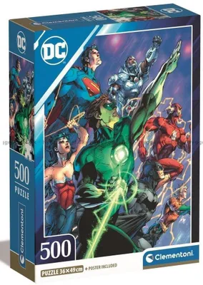 Obrázok produktu pre Clementoni DC, 500 kusov, Komiks, 18 rok / roky