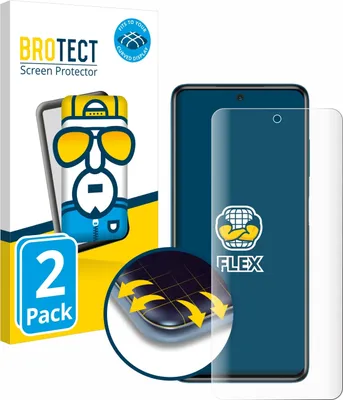 Produktbild von 2x BROTECT Fullscreen Schutzfolie für Xiaomi Poco X3 NFC Displayschutz Folie Fullcover Klar Transparent