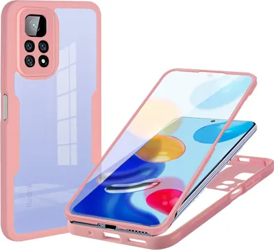 Obrázek produktu pro Redmi Note 11 Pro Pouzdro, 360° Kompletní Ochrana s Vestavěným Chráničem Displeje pro Xiaomi Redmi Note 11 Pro 5G/4G Růžový
