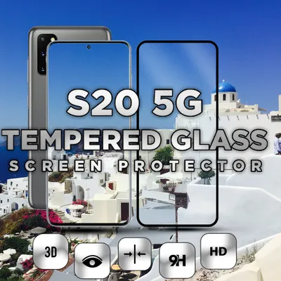 Zdjęcie produktu dla Samsung Galaxy S20 5G - szkło hartowane 9H - ochrona wyświetlacza 3D w super jakości