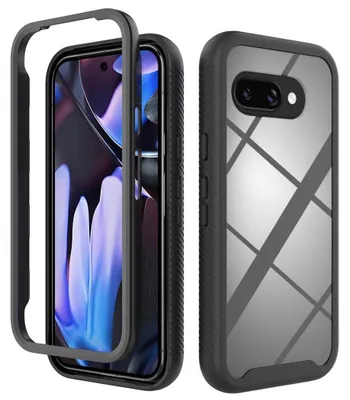 Obrázek produktu pro Pouzdro na mobilní telefon odolné proti nárazům pro Google Pixel 9a, hybridní pouzdro z TPU/PC, černé