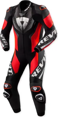 Produktbild von Revit Hyperspeed 3 Lederkombi 1tlg. Schwarz / Neonrot 52
