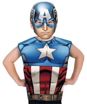 Produktbild von Rubies Captain America Marvel Party Time Avengers Avengers Kinderkostüm  5-6 Years  5-6 Years