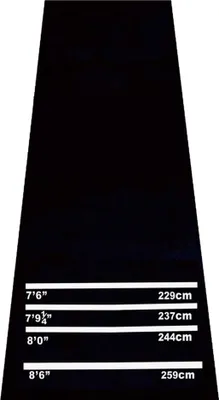 Produktbild von Dartmatte 300 x 61 cm Oche Carpet Mat mit Softdart Steeldart rutschfest Dartteppich Teppich-Dartmatte Dart Zubehör für Boden Schutz
