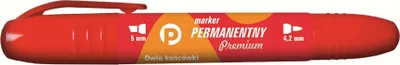 Immagine prodotto di Pennarello biadesivo perm.rosso okr/ść. TETIS, prezzo per 1 pezzo.
