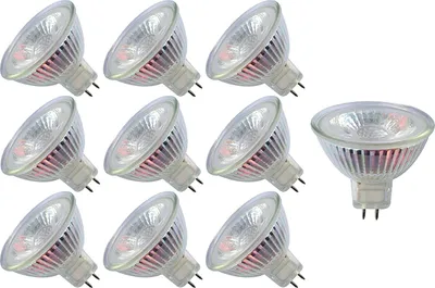 Produktbild von 10er Set 3 Watt LED Leuchtmittel GU5.3 MR16 36° dimmbar