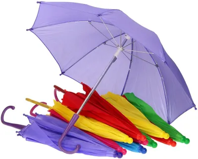 Immagine prodotto di Set di ombrelli per bambini, 12 pezzi colorati, Ø 50 cm: divertimento sotto la pioggia per i bambini