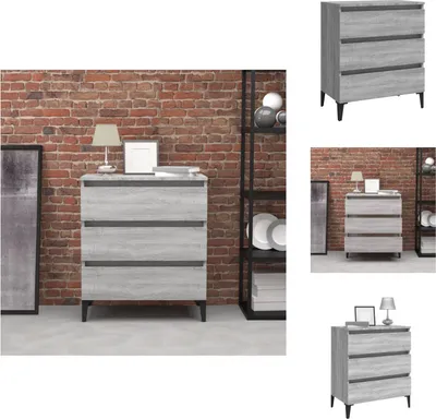 Image de vidaXL Sideboard Gris Sonoma 60x35x69 cm Bois composite - Sideboards