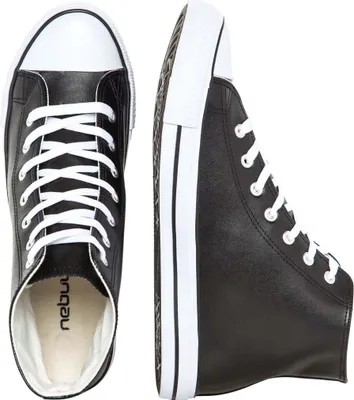 Produktbild von Nebulus Ledersneaker (hoch) EVO Herren, Freizeitschuhe , Sneaker high , Q2525 - Herren, schwarz, 43