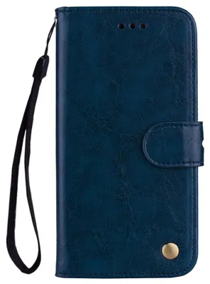 Produktbild von Mobigear Geldbörsen-Handyhülle für Huawei Mate 20 Lite – Klapphülle – Blau