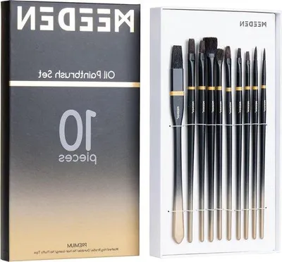 Obrázok produktu pre Profesionálna sada štetcov, 10-dielna, s dlhými štetinami