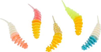 Produktbild von Balzer Trout Collector Forellenwürmer Mix 3 Käse 7 cm