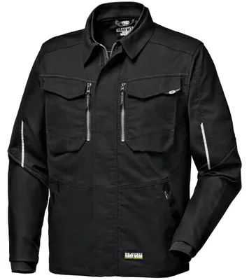 Produktbild von Sir Safety Arbeitsjacke Herren aus Stretch-Canvas, winddicht, mit Cordura®-Ellbogenverstärkung, XL, Schwarz