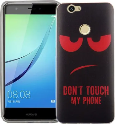 Immagine prodotto di Custodia in silicone "Dont Touch My Phone" per Huawei Nova