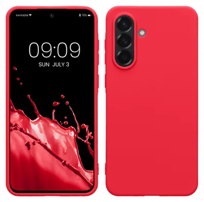 Produktbild von kwmobile Handyhülle für Samsung Galaxy A36 5G Hülle - TPU Case - Kabelloses Laden - Schutzhülle Cover in Neon Pink
