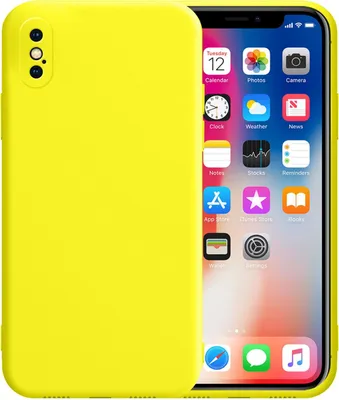 Produktbild von Apple iPhone XS Max Round Edge TPU Case Gelb